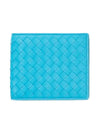 Intrecciato Half Wallet Blue - BOTTEGA VENETA - BALAAN 1