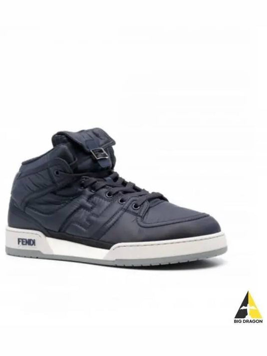 Match High Top Sneakers Blue - FENDI - BALAAN 2