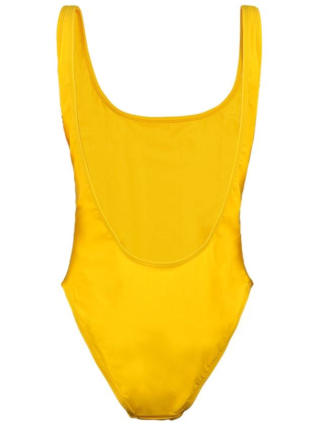 Carla Scoop Neck One-Piece Swimsuit Yellow - SPORTY & RICH - BALAAN 3