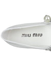 Patent Leather Ballerina Black White - MIU MIU - BALAAN 9