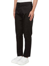 Cotton Poplin Straight Pants Black - MONCLER - BALAAN 3