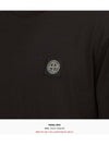 Logo Patch Cotton Jersey Long Sleeve T-Shirt Black - STONE ISLAND - BALAAN 7