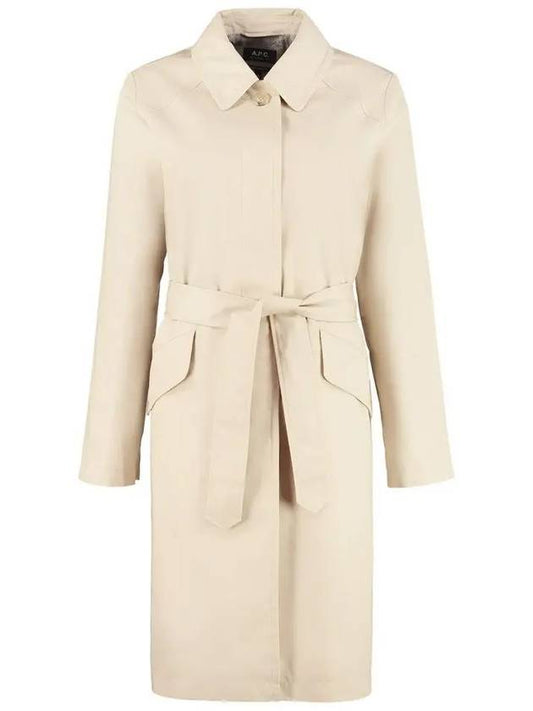 Women's Lucien Trench Coat Beige - A.P.C. - BALAAN 2