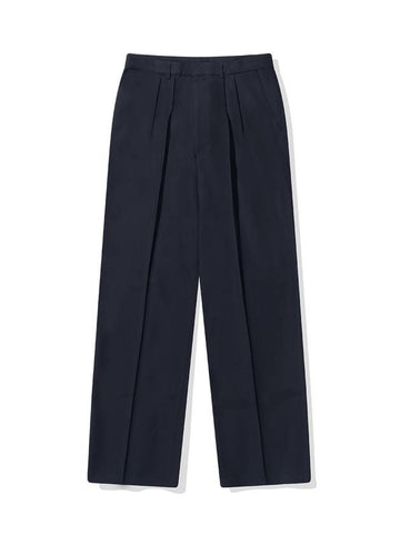 Two-Tuck Super Wide Slacks  Charcoal - BATTRACT - BALAAN 1