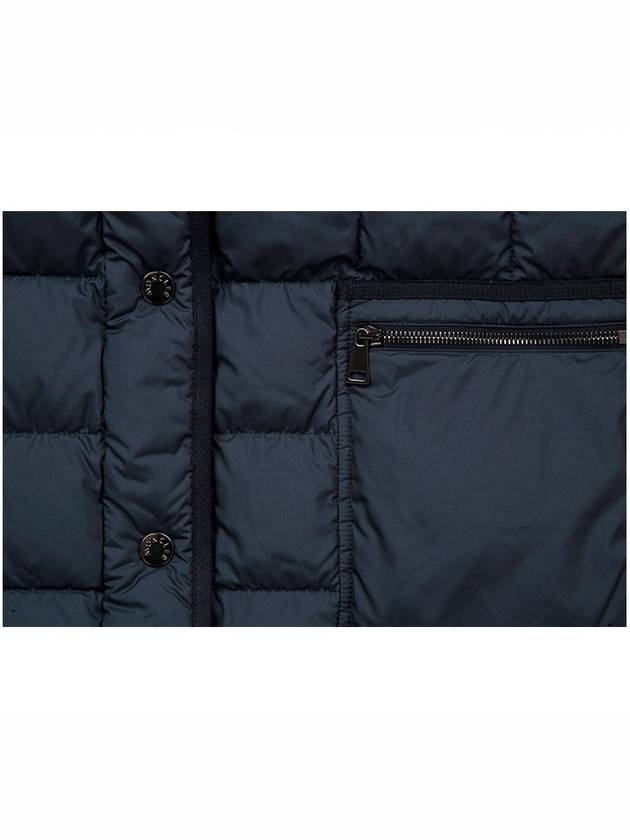 Paisan Long Down Padded Jacket Night Blue - MONCLER - BALAAN 7