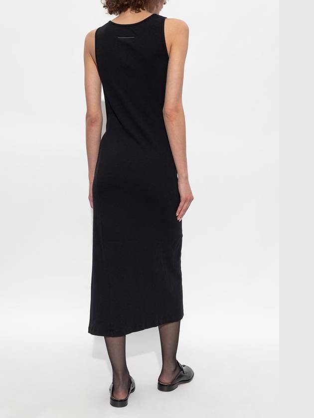 MM6 Maison Margiela Sleeveless Dress, Women's, Black - MAISON MARGIELA - BALAAN 4