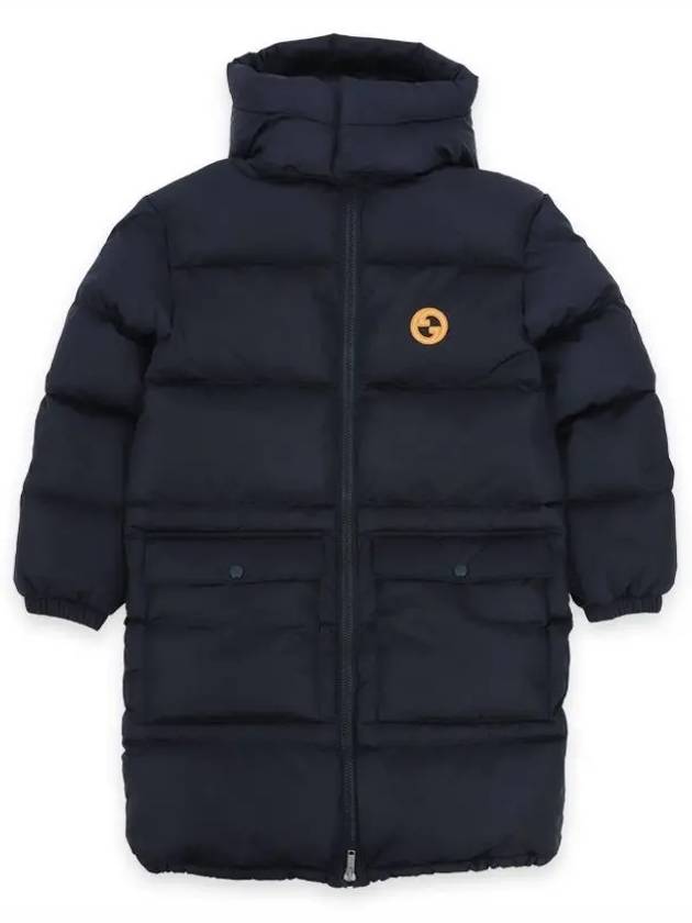 Kids Down Long Padding Jacket Navy - GUCCI - BALAAN 3