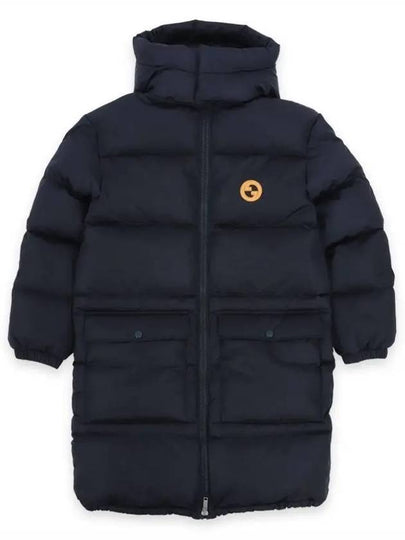 Kids Down Long Padding Jacket Navy - GUCCI - BALAAN 2