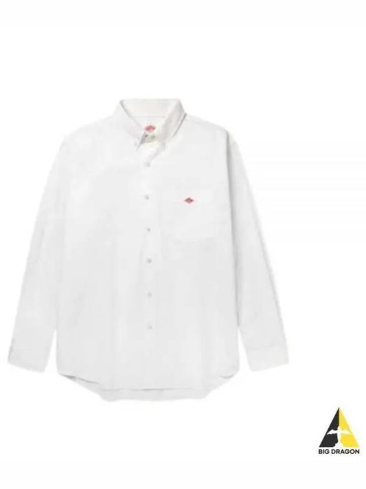COOLMAX OXFORD SHIRT DTB0116 CMX white long sleeve - DANTON - BALAAN 1