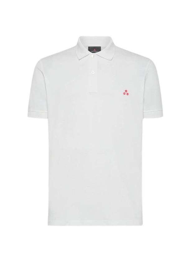 Zeno 01 Cotton Pique Polo Shirt White - PEUTEREY - BALAAN 1