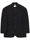 British Wool Jacket Black - MONTSENU - BALAAN 5