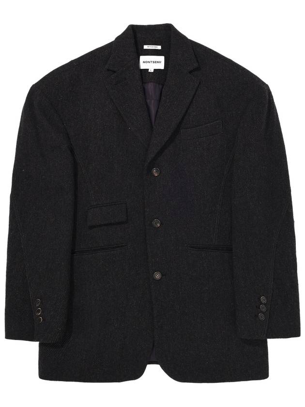 British Wool Jacket Black - MONTSENU - BALAAN 5