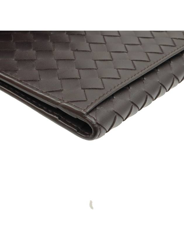 Dark Brown Intrecciato VN Continental Long Wallet - BOTTEGA VENETA - BALAAN 8