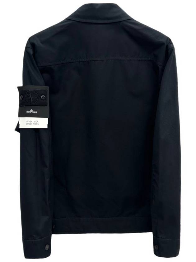 Cotton Canvas Zip-up Jacket Black - STONE ISLAND - BALAAN 3