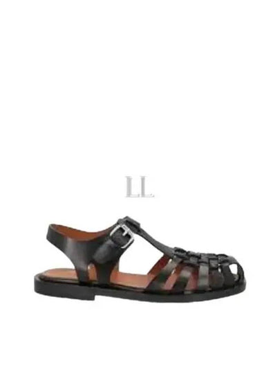 Leather Fisherman Sandals Black - MARNI - BALAAN 2