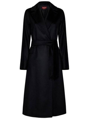 Brado Virgin Wool Single Coat Black - MAX MARA - BALAAN 1