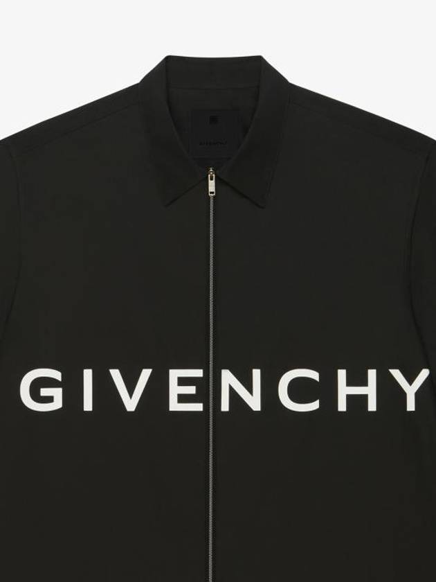 Logo Print Long Sleeve Shirt Black - GIVENCHY - BALAAN 6