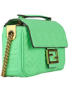 Baguette Medium Nappa Leather Chain Shoulder Bag Green - FENDI - BALAAN 6