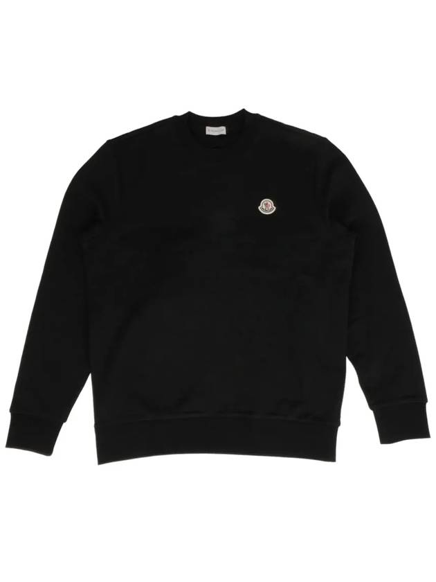 24SS Logo Patch Sweatshirt Sweatshirt Black 8G00072 809KR 999 - MONCLER - BALAAN 1