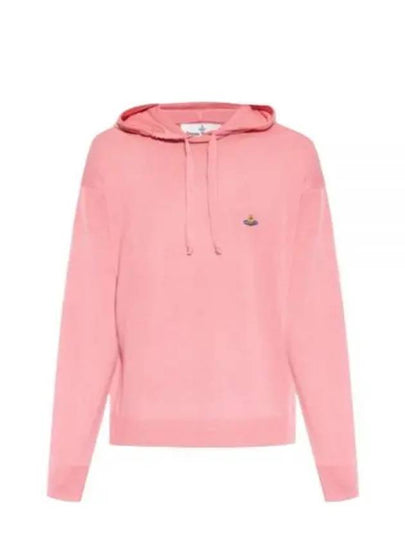 Embroidered Logo Virgin Wool Hoodie Pink - VIVIENNE WESTWOOD - BALAAN 2