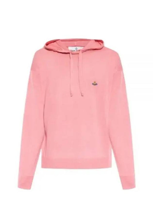 Embroidered Logo Virgin Wool Hoodie Pink - VIVIENNE WESTWOOD - BALAAN 2