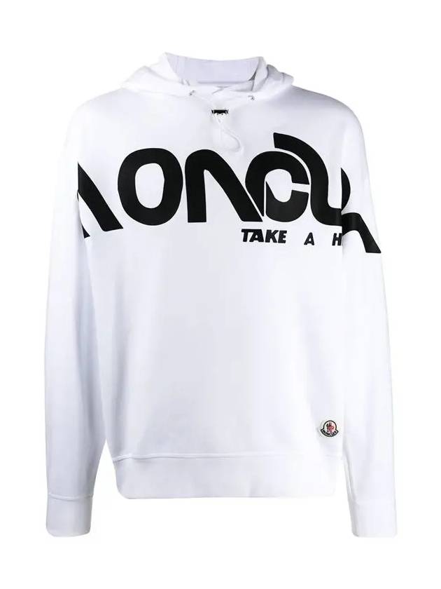 Print Logo Hoodie White - MONCLER - BALAAN 3