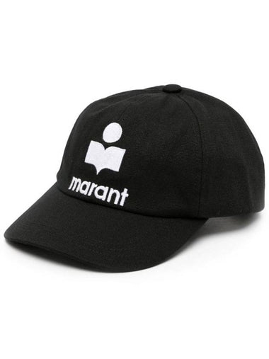 Tyron Logo Cotton Ball Cap Black - ISABEL MARANT - BALAAN 1