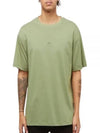 Men's Kyle Logo Print Cotton Jersey Short Sleeve T-Shirt Green - A.P.C. - BALAAN 2