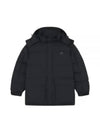 Puffer Bold Fox Head Patch Nylon Hood Padding Black - MAISON KITSUNE - BALAAN 2