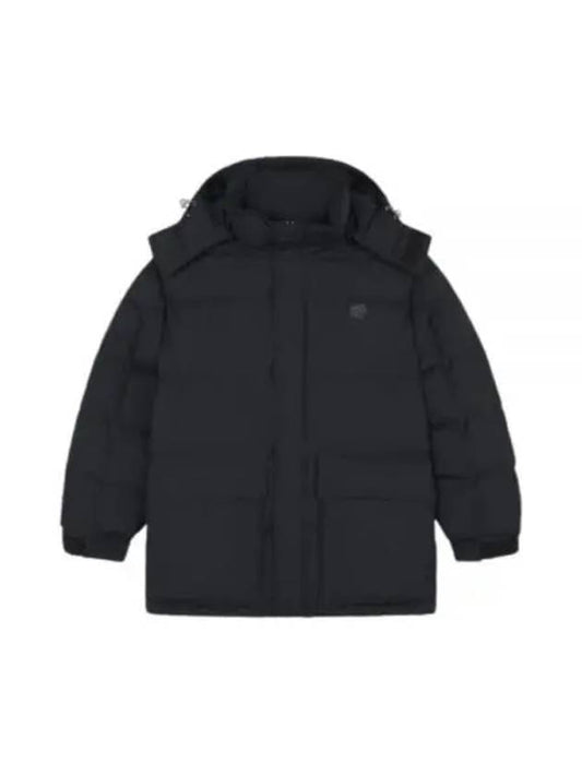 Puffer Bold Fox Head Patch Nylon Hood Padding Black - MAISON KITSUNE - BALAAN 2