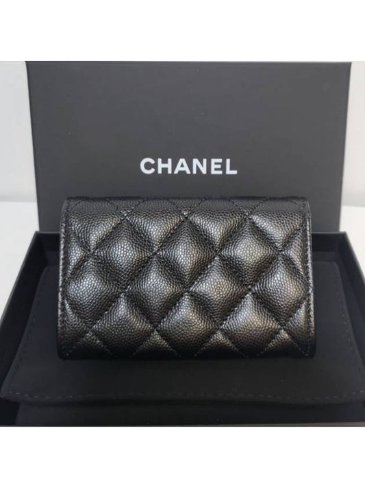 Kktok card wallet caviar black gold AP4254 - CHANEL - BALAAN 2