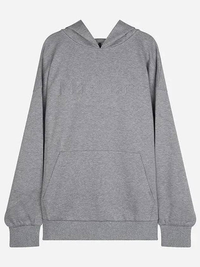 Women s Saforet Logo Hooded Sweatshirt Gray 2429946031600 003 - MAX MARA - BALAAN 2