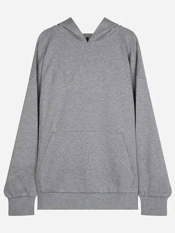 2429946031600 003 Saphore cotton hooded sweatshirt gray 1047295 - MAX MARA - BALAAN 1