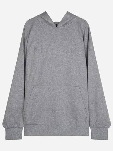 2429946031600 003 Saphore Cotton Hooded Sweatshirt Gray 1047290 - MAX MARA - BALAAN 1