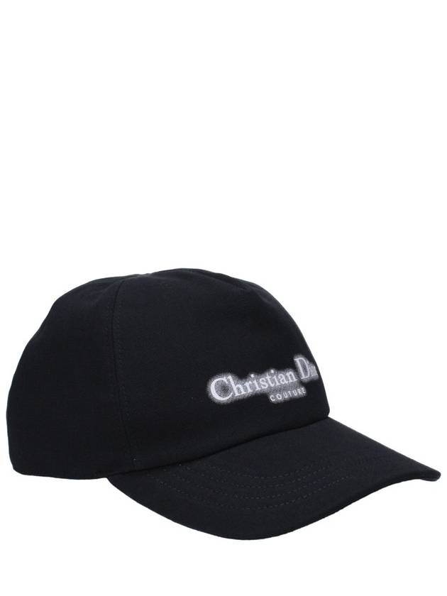 Halo Effect Logo Couture Ball Cap Black - DIOR - BALAAN 8