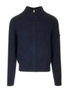 Heath Rib Wool Zip-Up Cardigan Navy - A.P.C. - BALAAN 2