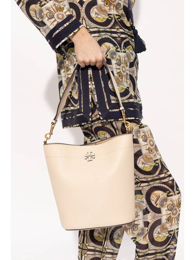 McGraw Logo Bucket Bag Beige - TORY BURCH - BALAAN 3