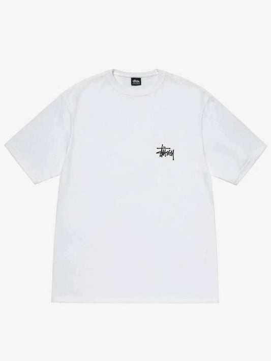 Short sleeve basic t-shirt white - STUSSY - BALAAN 2