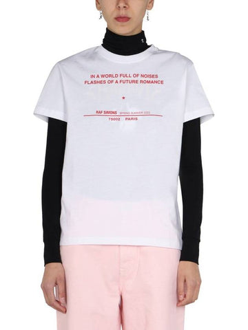 Raf Simons Logo Print T-Shirt - RAF SIMONS - BALAAN 1