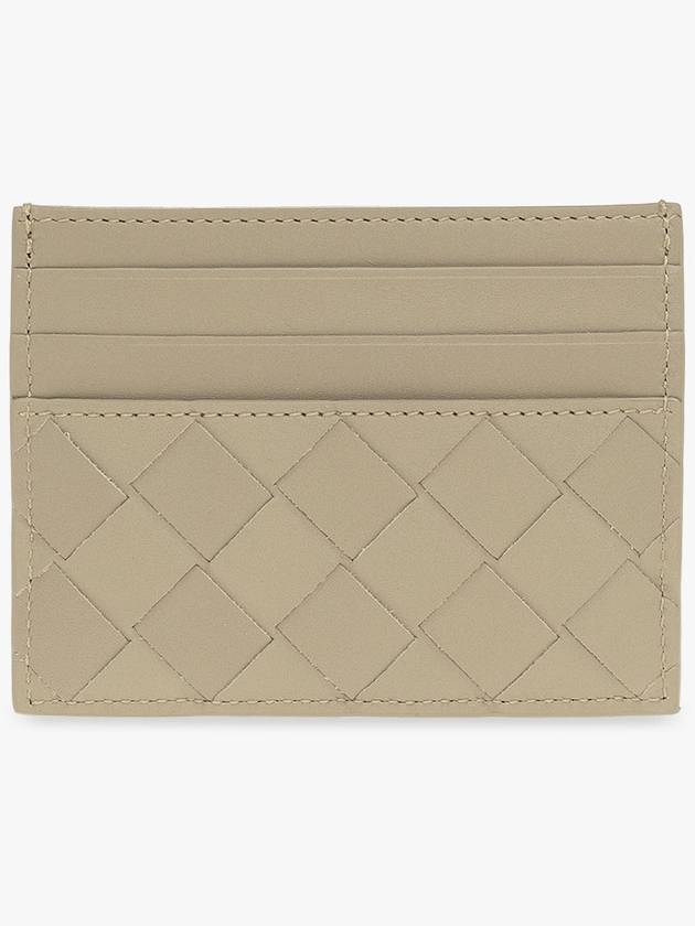 Intrecciato Leather Card Wallet Beige - BOTTEGA VENETA - BALAAN 3