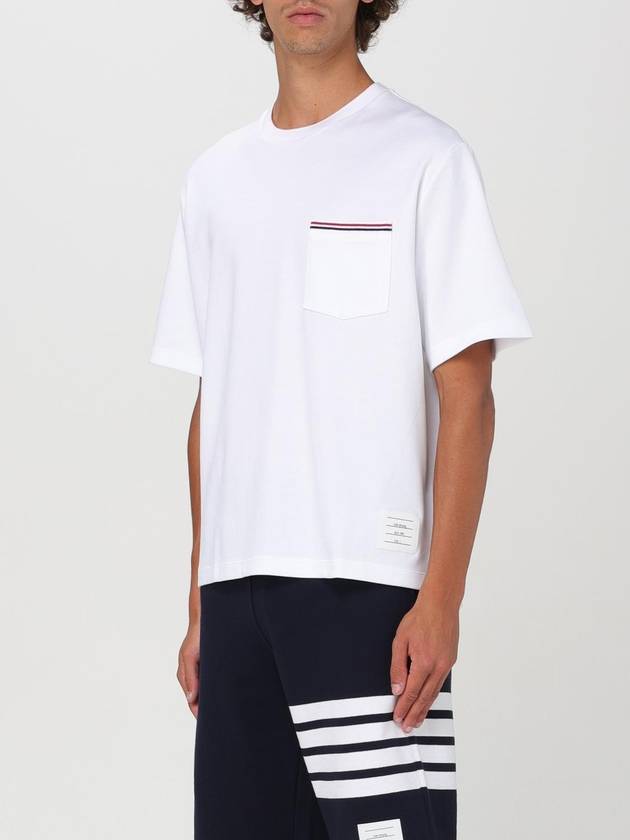 T-shirt di cotone Thom Browne - THOM BROWNE - BALAAN 4