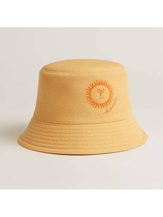 Sunshine Canvas Bucket Hat Beige - HERMES - BALAAN 1