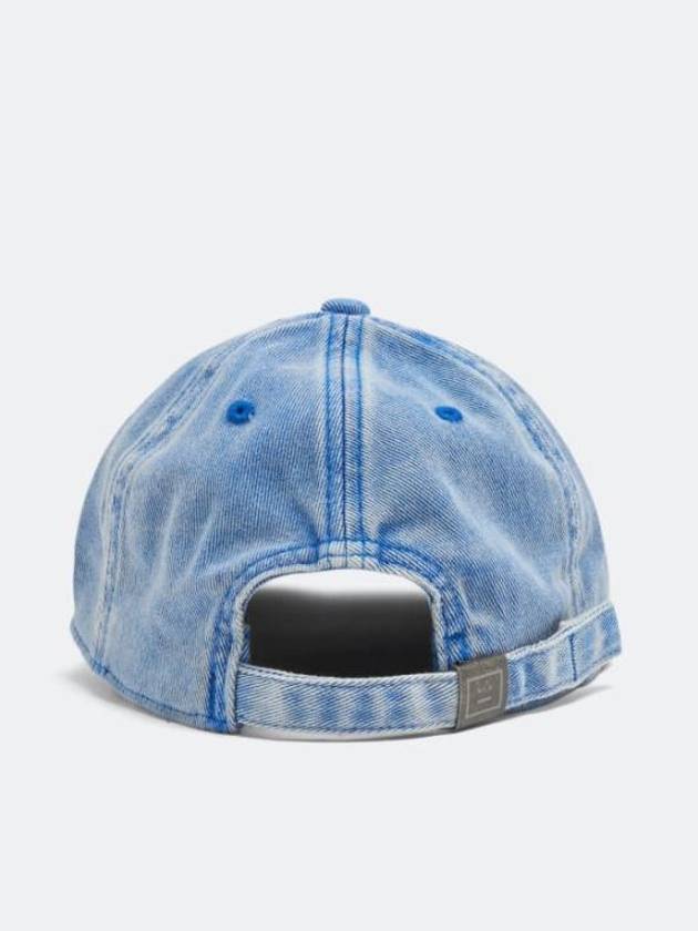 Crystal Face Logo Ball Cap Blue - ACNE STUDIOS - BALAAN 4