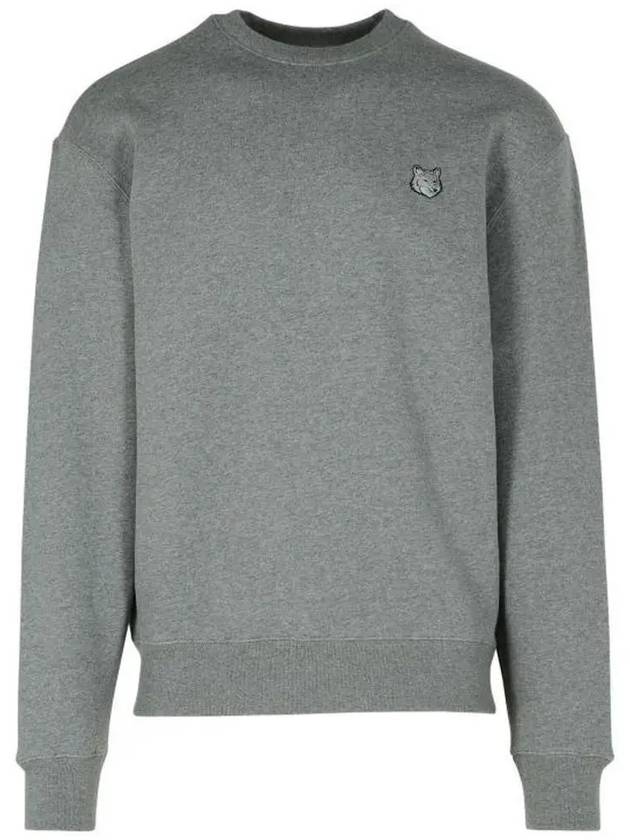 Bold Fox Head Cotton Sweatshirt Grey - MAISON KITSUNE - BALAAN 3