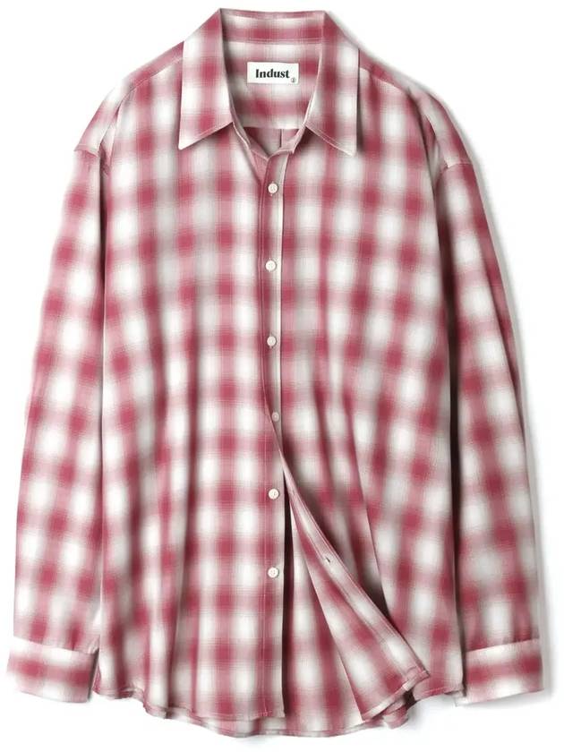 Four Seasons Ombre Check ShirtRed - INDUST - BALAAN 5