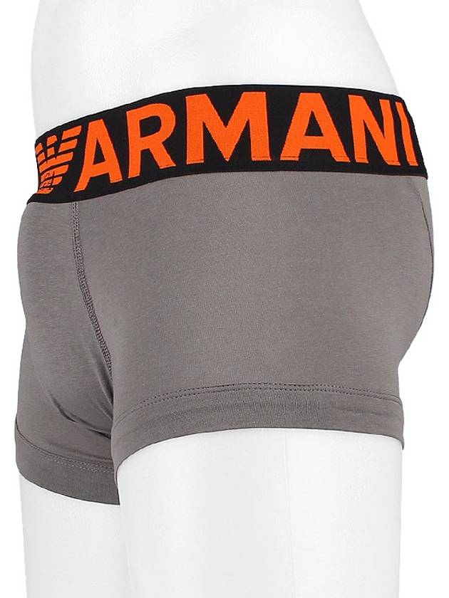 Men s Logo Trunk Briefs Gray - EMPORIO ARMANI - BALAAN 4