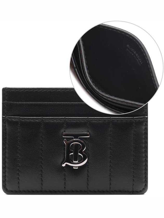 Lola Quilted Card Wallet Black - BURBERRY - BALAAN 2