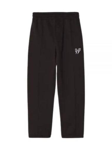 24 Loose Row Rise Embroidered Bolts With Pinces Sweatpants MY71074A Y538 001 Thunderbolt - NEIL BARRETT - BALAAN 1