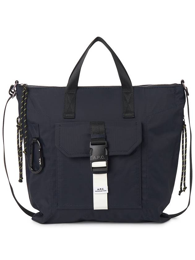 Buckle Detail Zip-Up Tote Bag Navy - A.P.C. - BALAAN 2