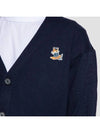 Dressed Fox Patch Relaxed Cardigan Navy - MAISON KITSUNE - BALAAN 4